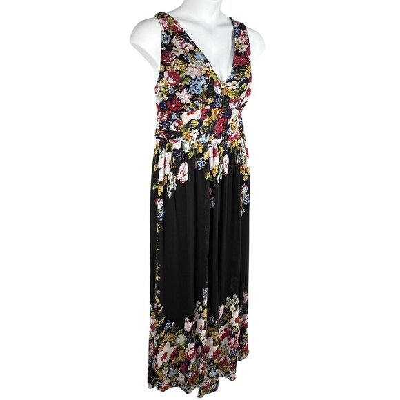 NWT Ever Pretty Womens 16 Floral Chiffon Babydoll Maxi Dress Empire Waist Fairy - Picture 5 of 16